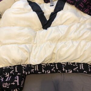 White and Black Puffer Jacket